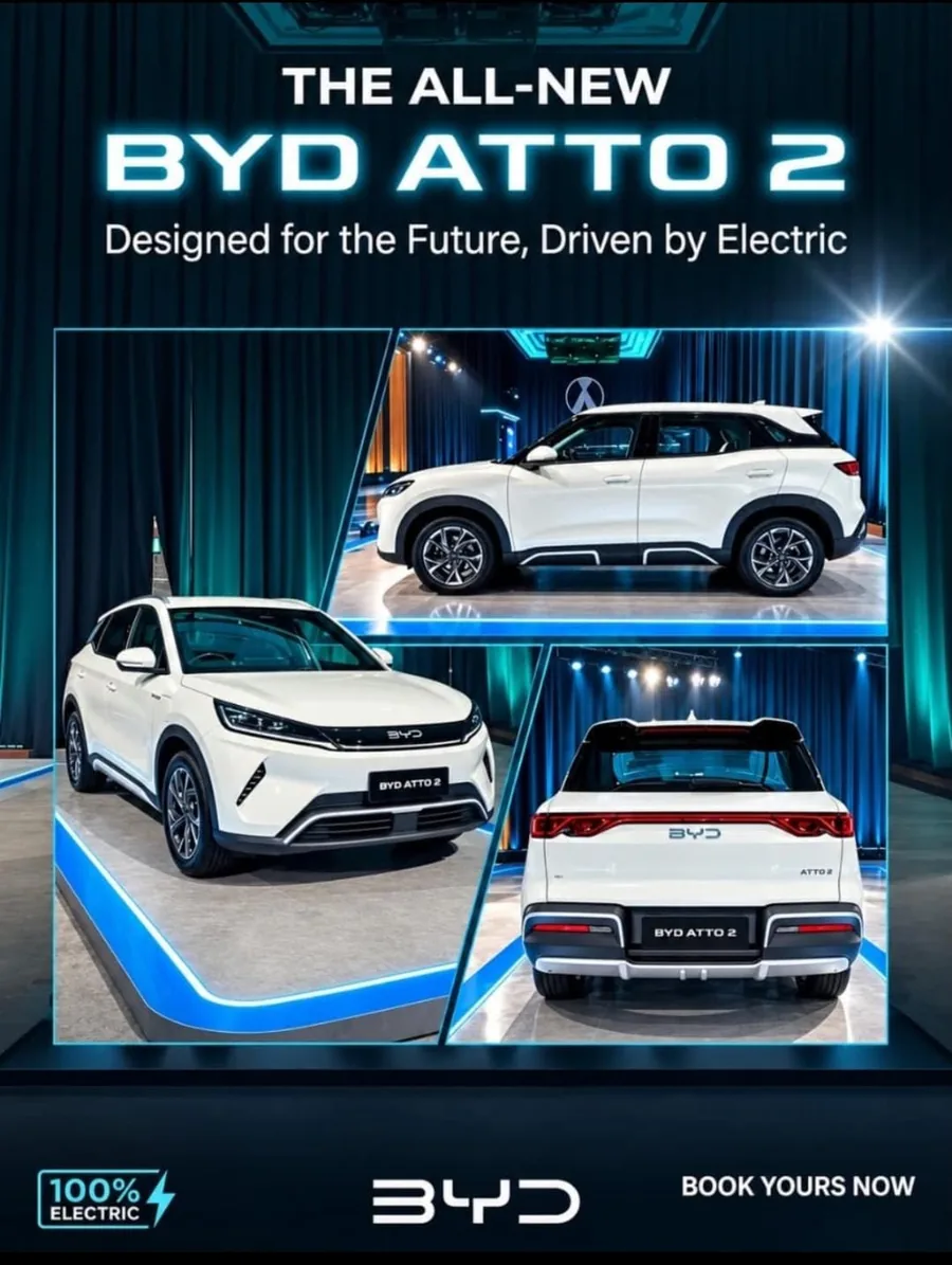 BYD ATTO 2 SUV listrik kompak terbaru