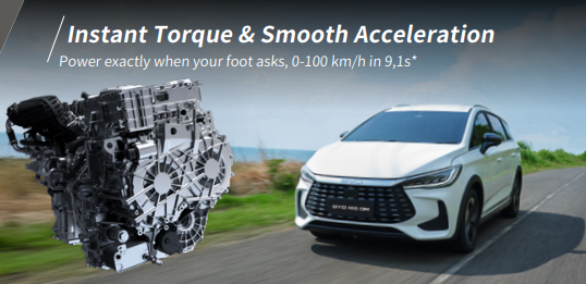 Instant torque dan akselerasi halus BYD M6 DM